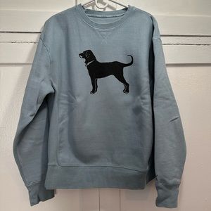 The Black Dog Sweatshirt - light Blue Size M (fits big)